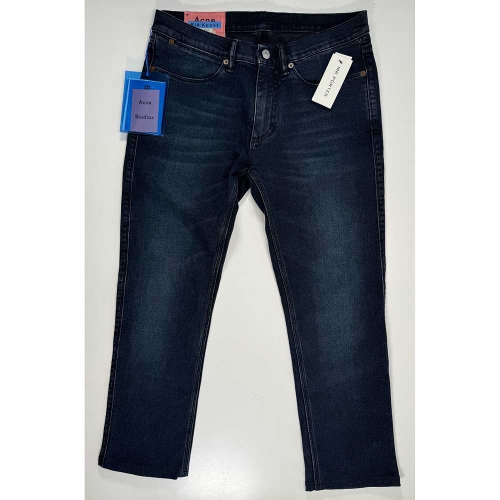 ACNE STUDIOS BLA KONST Max Blue Black Jeans Denim Mens 31x25.5 *Hemmed NWT